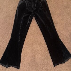 Black Velvet flared Jeans